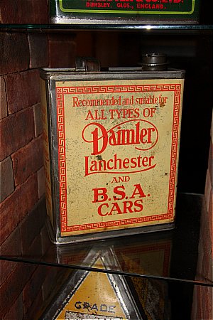 DAIMLER / LANCHESTER /BSA OIL (Gallon) - click to enlarge